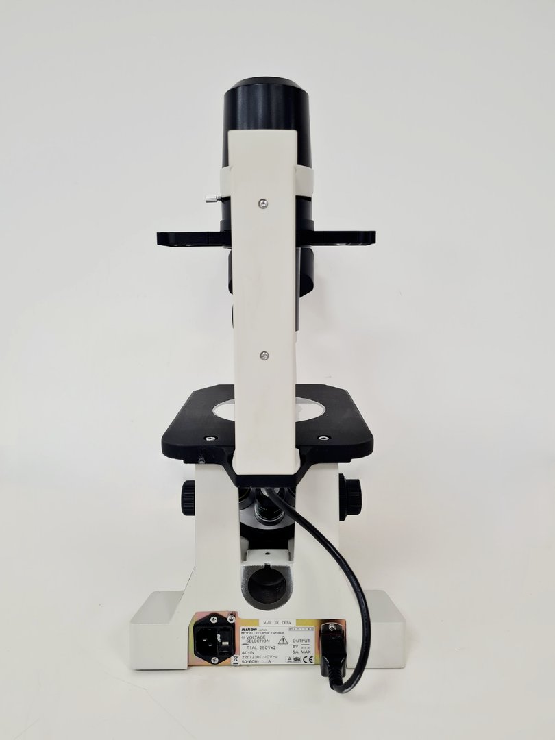 Image of Nikon Eclipse TS100 Inverted Fluorescence Microscope with 4 x LWD Objectives Lab