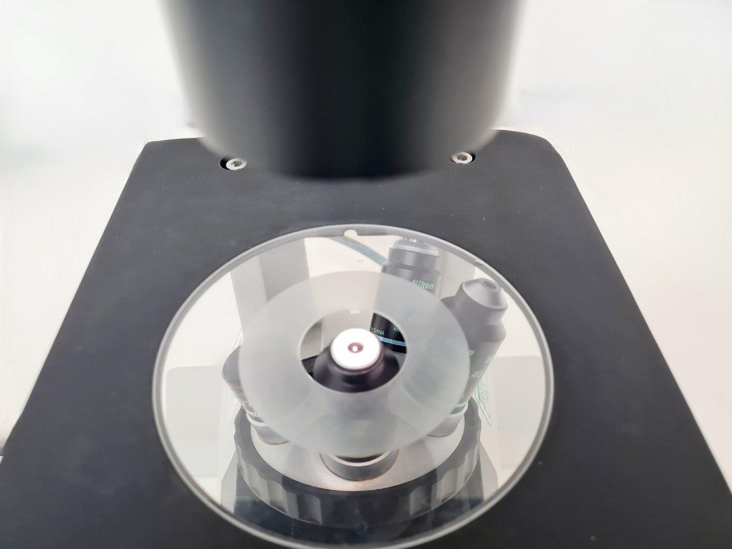 Image of Nikon Eclipse TS100 Inverted Fluorescence Microscope with 4 x LWD Objectives Lab