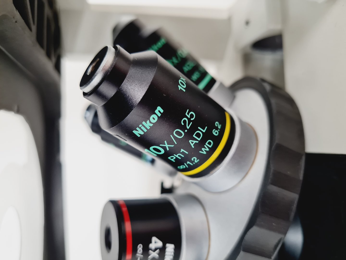 Image of Nikon Eclipse TS100 Inverted Fluorescence Microscope with 4 x LWD Objectives Lab