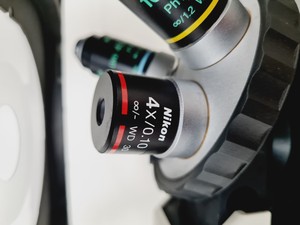 Thumbnail image of Nikon Eclipse TS100 Inverted Fluorescence Microscope with 4 x LWD Objectives Lab