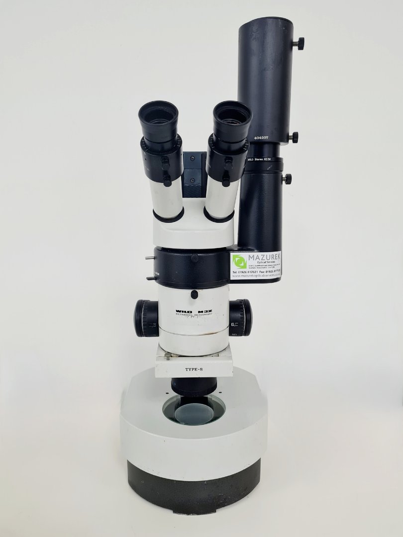Image of Heerbrugg Wild M3Z Stereo Zoom Microscope with Accessories Lab
