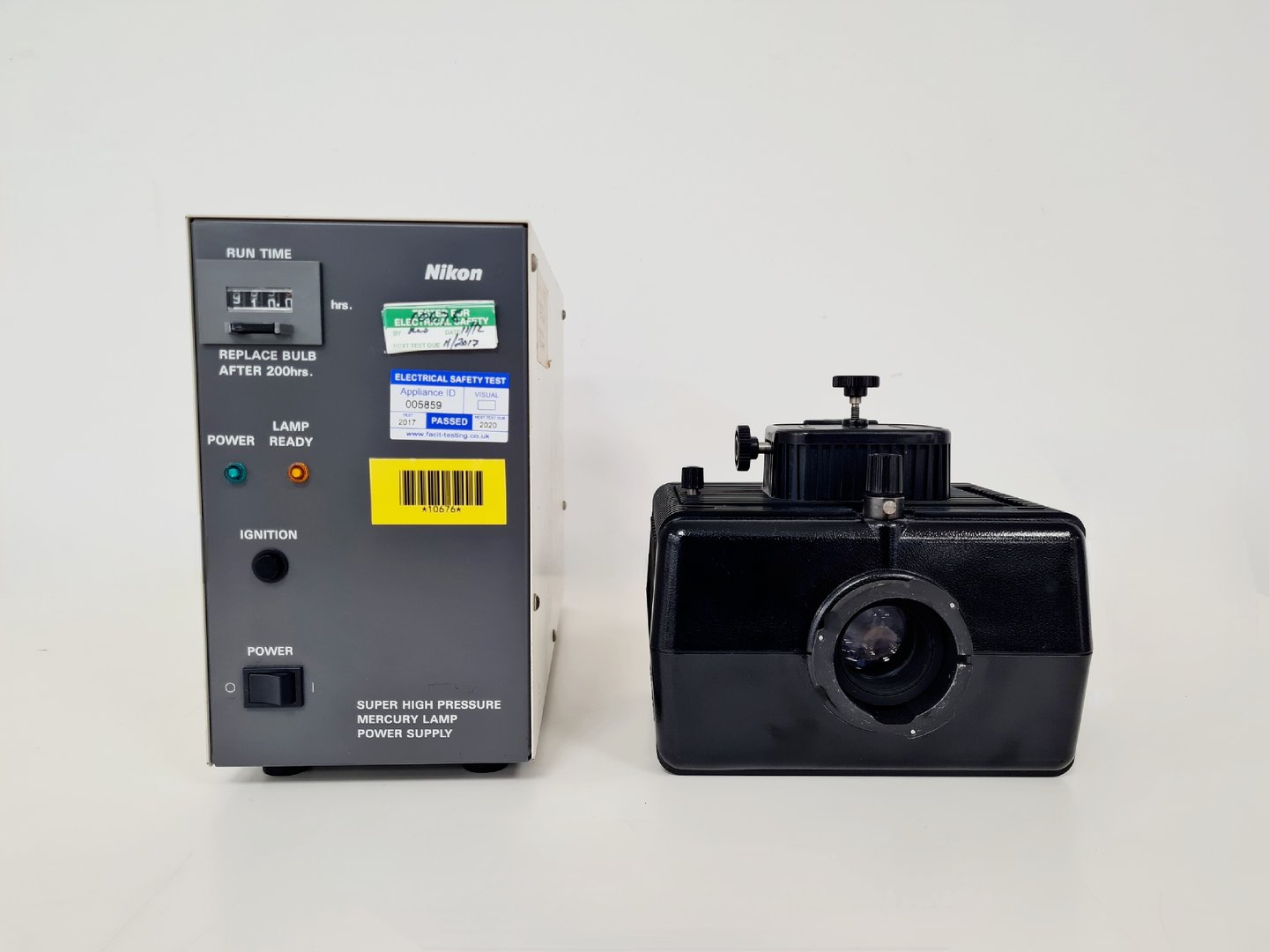 Image of Nikon HB-10104AF Lamp Supply + Nikon HG 100W Lamp Lab