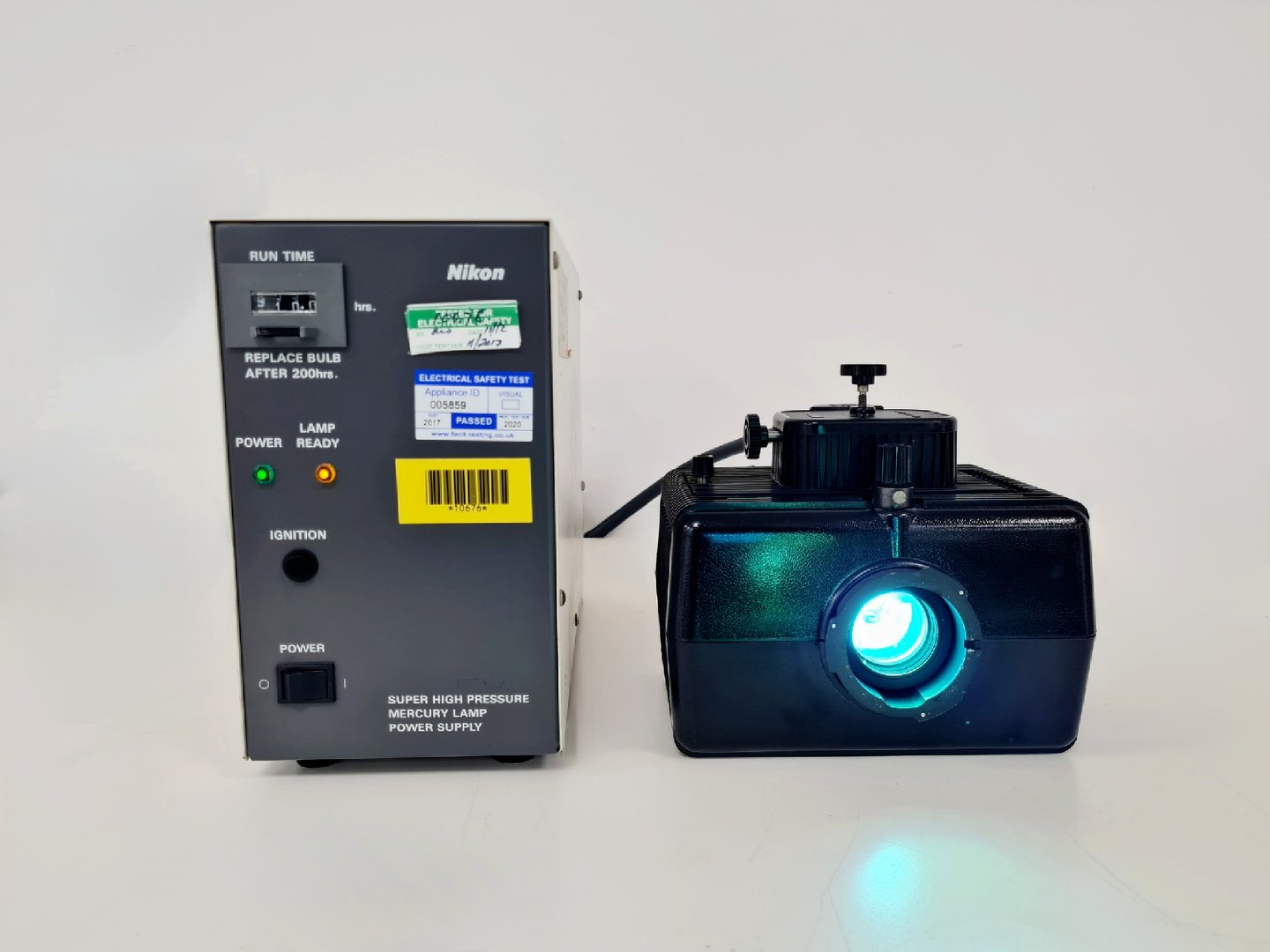 Image of Nikon HB-10104AF Lamp Supply + Nikon HG 100W Lamp Lab