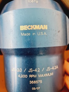 Thumbnail image of Beckman JS 4.2 Series 4200RPM Swinging Bucket Rotor