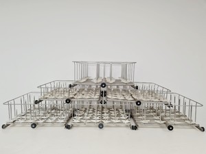 Image of Lot Of Glassware Racking For Laboratory Lancer Dishwasher