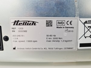 Thumbnail image of Hettich Mikro 185 Benchtop Microcentrifuge W/ 13000rpm Rotor Spares/Repairs