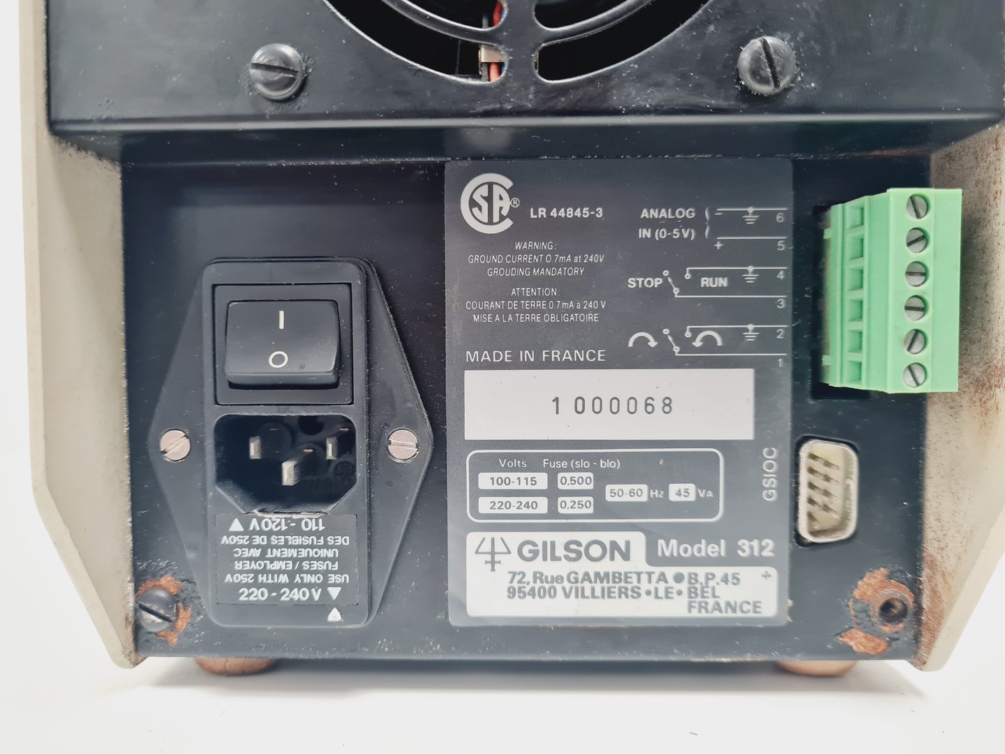 Image of Gilson M312 Minipuls 3 Peristaltic Pump Lab
