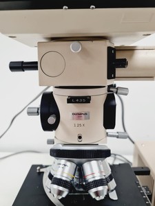 Thumbnail image of Olympus BH-2 w/ 7 x Objectives, Dualhead Bridge, Rotating Stage, BH2-KPA