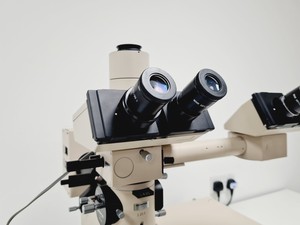 Thumbnail image of Olympus BH-2 w/ 7 x Objectives, Dualhead Bridge, Rotating Stage, BH2-KPA