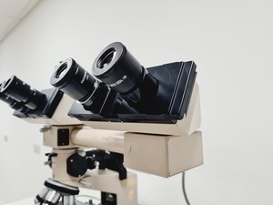 Thumbnail image of Olympus BH-2 w/ 7 x Objectives, Dualhead Bridge, Rotating Stage, BH2-KPA