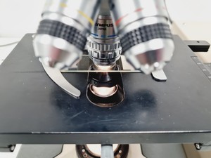 Thumbnail image of Olympus BH-2 w/ 7 x Objectives, Dualhead Bridge, Rotating Stage, BH2-KPA
