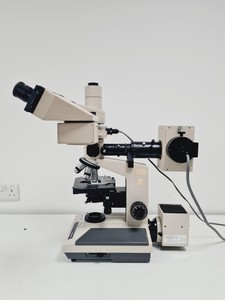 Thumbnail image of Olympus BH-2 w/ 7 x Objectives, Dualhead Bridge, Rotating Stage, BH2-KPA