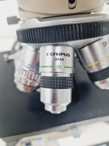Thumbnail image of Olympus BH-2 w/ 7 x Objectives, Dualhead Bridge, Rotating Stage, BH2-KPA