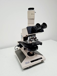 Thumbnail image of Olympus BH-2 Compound Microscope w/ 5 x Objectives Lab