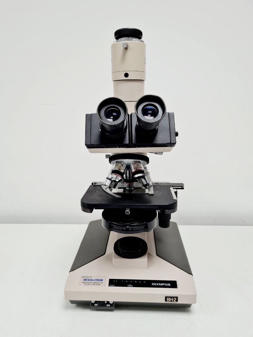 Image of Olympus BH-2 Compound Microscope w/ 5 x Objectives Lab