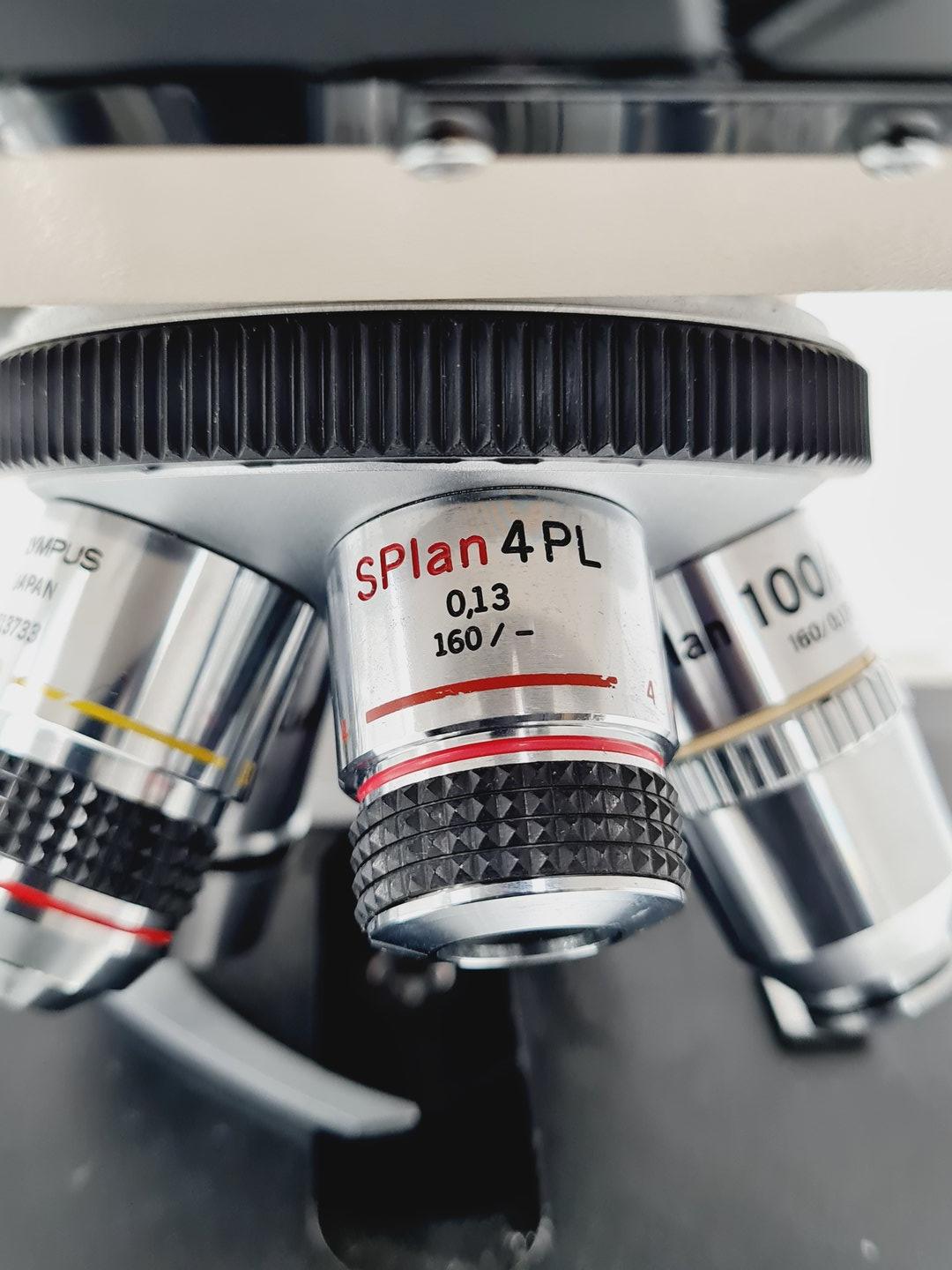 Image of Olympus BH-2 Compound Microscope w/ 5 x Objectives Lab