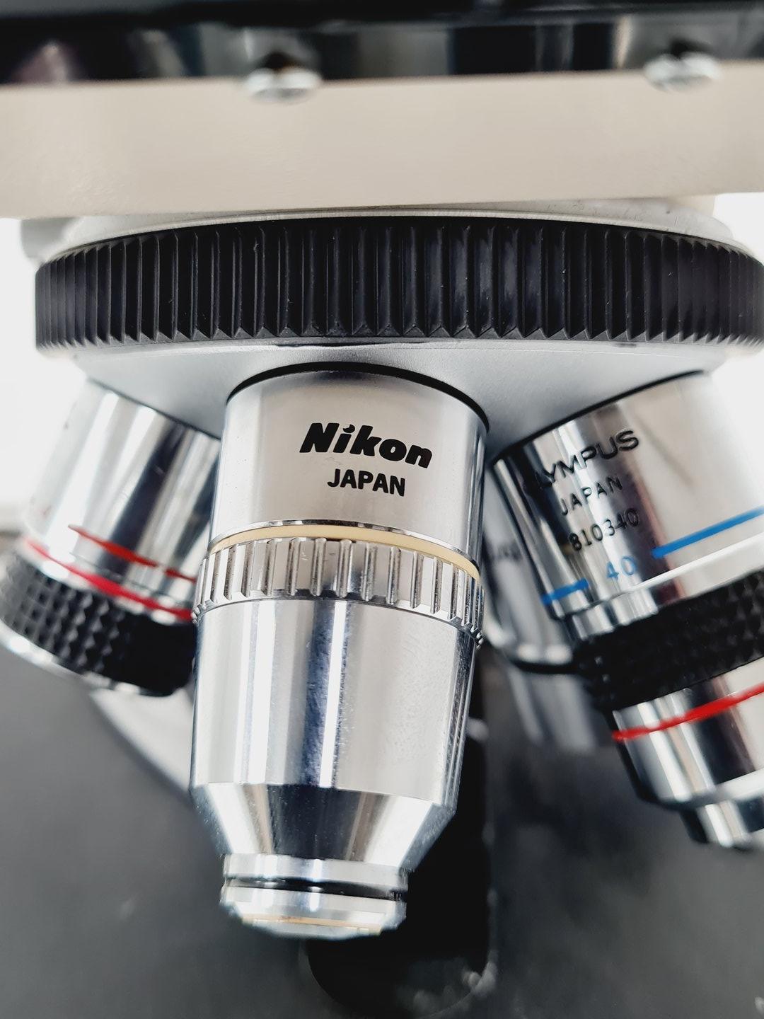 Image of Olympus BH-2 Compound Microscope w/ 5 x Objectives Lab