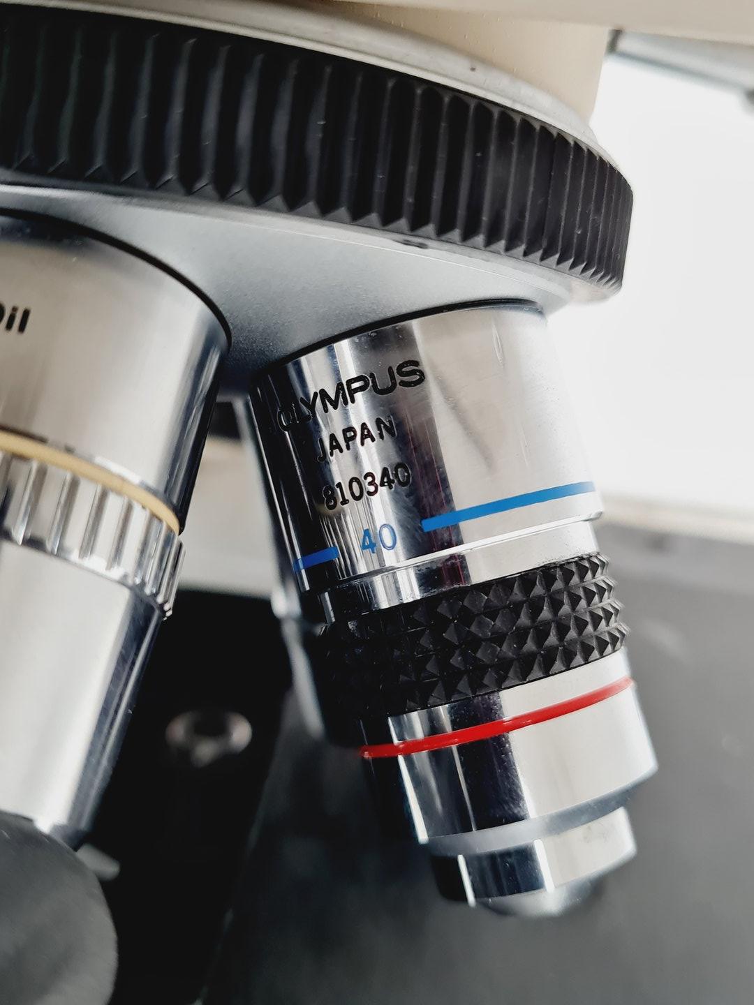 Image of Olympus BH-2 Compound Microscope w/ 5 x Objectives Lab