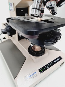 Thumbnail image of Olympus BH-2 Compound Microscope w/ 5 x Objectives Lab