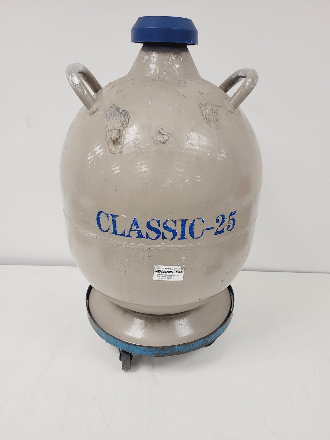 Image of Taylor Wharton Classic 25 Liquid Nitrogen Dewar with Trolley