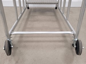Thumbnail image of Haca Leitern 7656/05 5 Step Steel Mobile Safety Warehouse Steps 1 Metre 