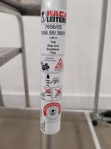 Thumbnail image of Haca Leitern 7656/05 5 Step Steel Mobile Safety Warehouse Steps 1 Metre 
