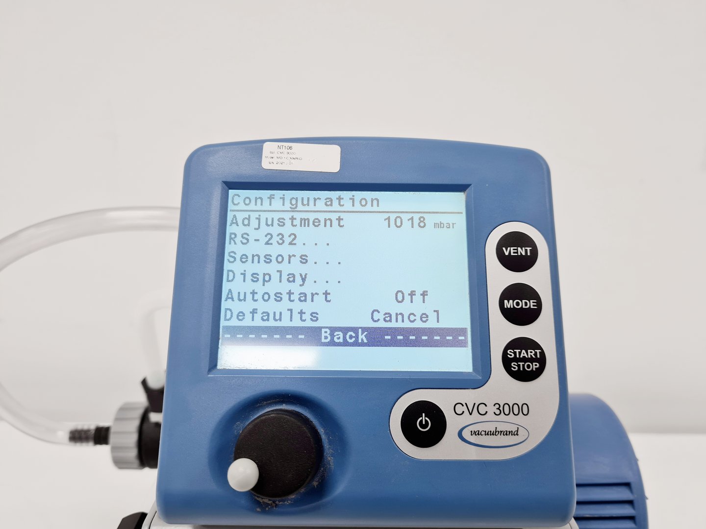 Image of Vacuubrand MD1C Vario Pump with CVC 3000 Controller Lab