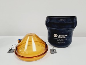 Thumbnail image of 2 x  Beckman SX4750/SX4750A Round Swinging Buckets with Lids & Adapters Lab