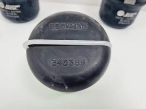 Thumbnail image of 2 x  Beckman SX4750/SX4750A Round Swinging Buckets with Lids & Adapters Lab