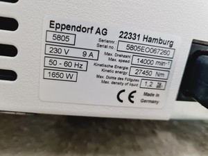 Thumbnail image of Eppendorf Refrigerated Centrifuge 5804 R with S-4-72 4200rpm Rotor Lab