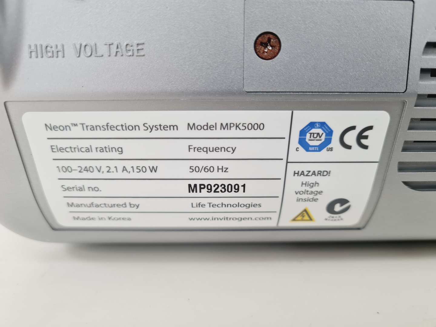 Image of Invitrogen MPK5000  Neon Transfection System Lab