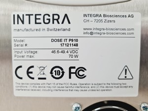 Thumbnail image of Integra DOSE IT P910 Laboratory Peristaltic Pump Lab