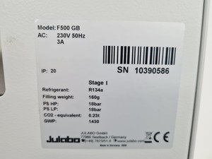 Thumbnail image of Julabo F500 F500 GB Compact Recirculating Cooler Lab