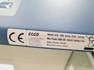 Thumbnail image of Esco Class 2 BSC Airstream AC2-2E8 Safety Cabinet