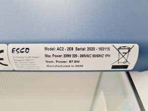 Thumbnail image of Esco Class 2 Model AC2-2E8 BSC Airstream  Safety Cabinet Lab