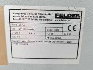 Thumbnail image of Felder AF-14 AF 14  Extraction Unit 