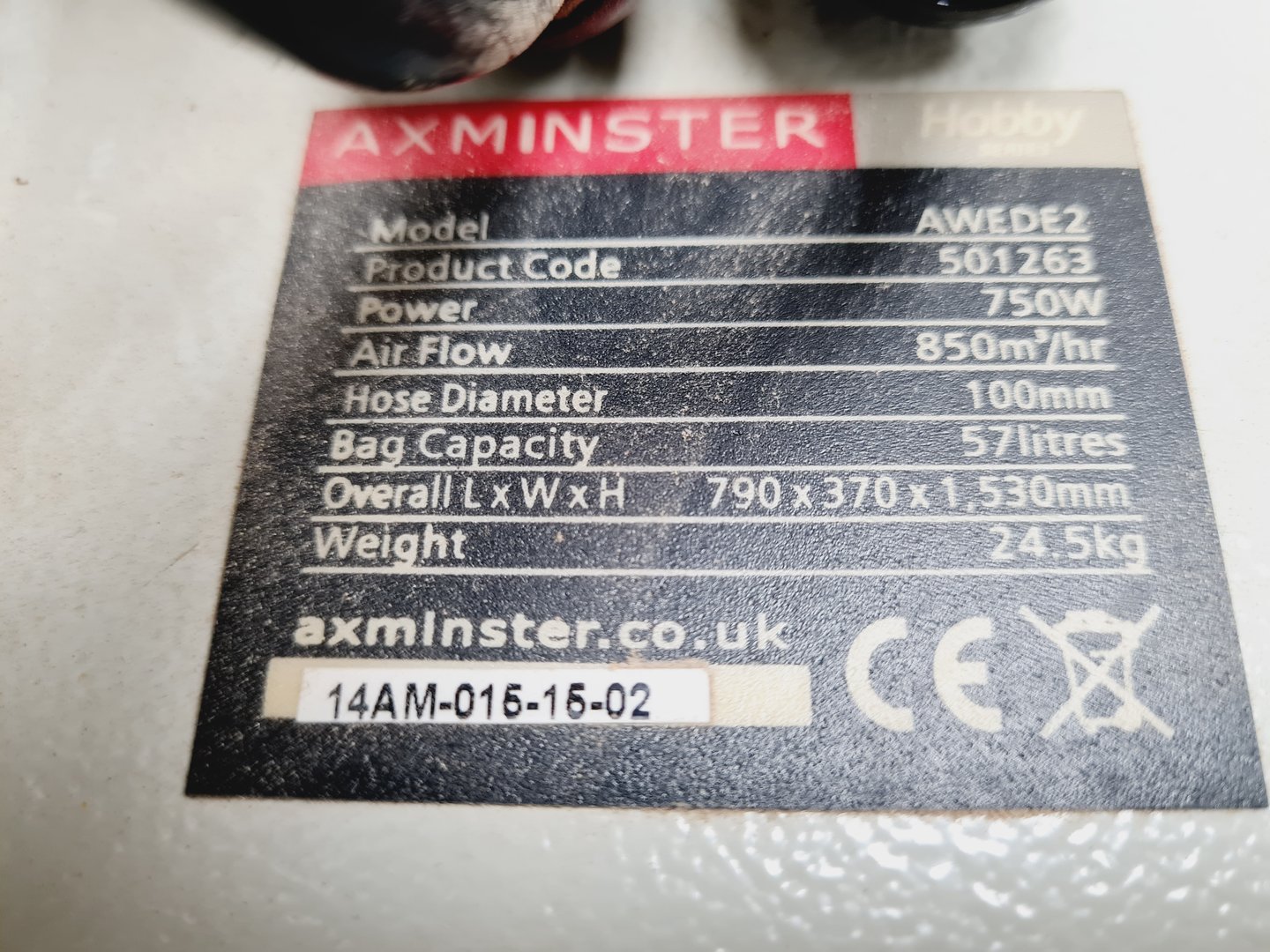 Image of Axminster AWEDE2 Hobby Series Extraction Unit