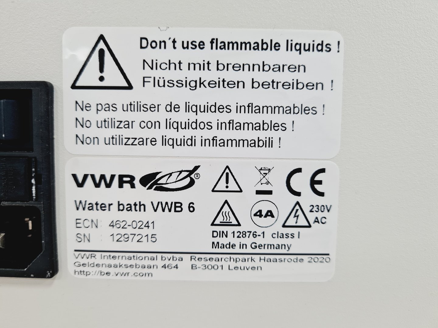 Image of VWR 6L Water Bath VWB6 Lab