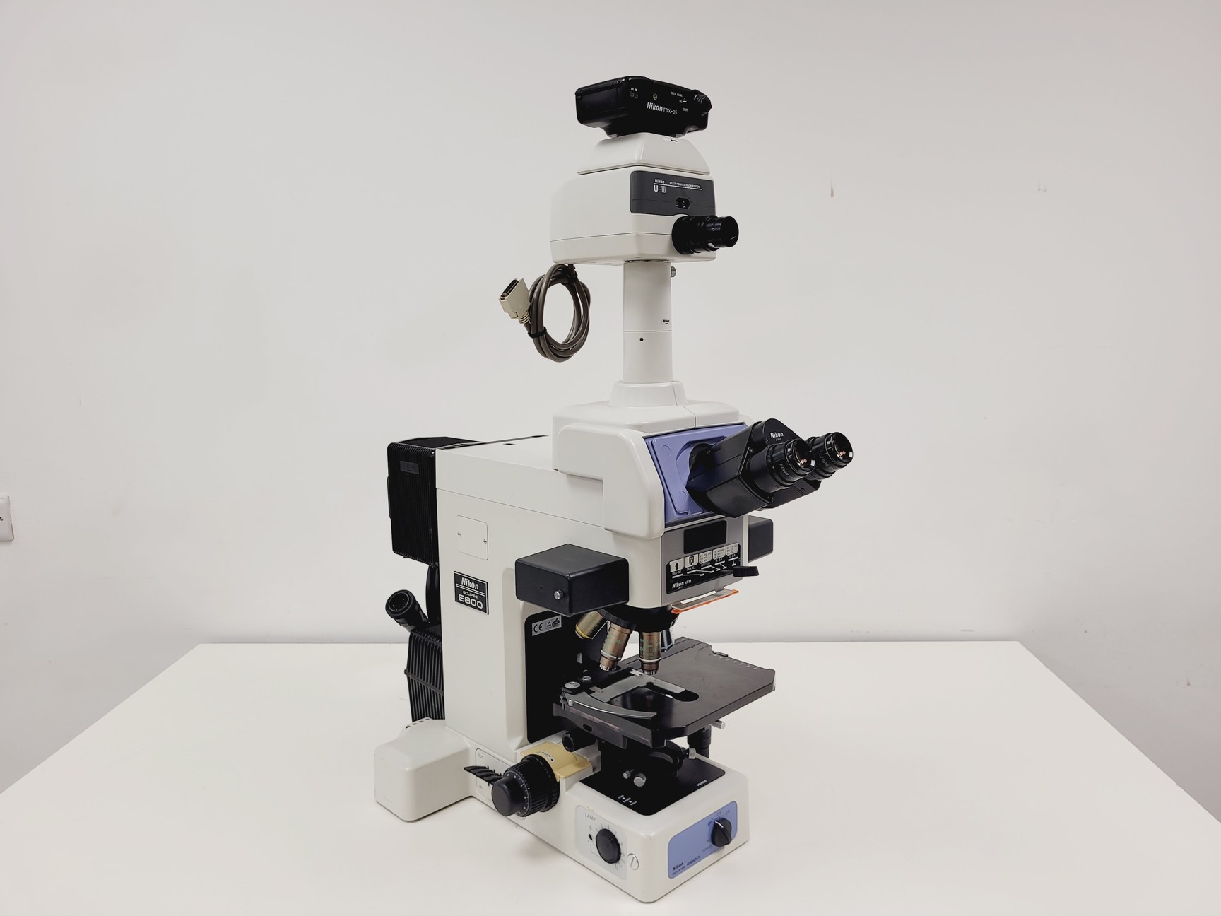 Image of Nikon Eclipse E800 Microscope System w/ Plan Apo 40/60/100, V-PS100E Lab