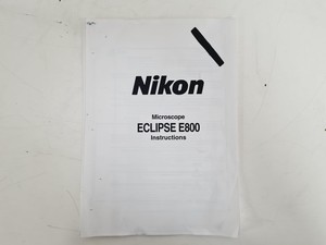 Thumbnail image of Nikon Eclipse E800 Microscope System w/ Plan Apo 40/60/100, V-PS100E Lab