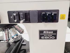 Thumbnail image of Nikon Eclipse E800 Microscope System w/ Plan Apo 40/60/100, V-PS100E Lab