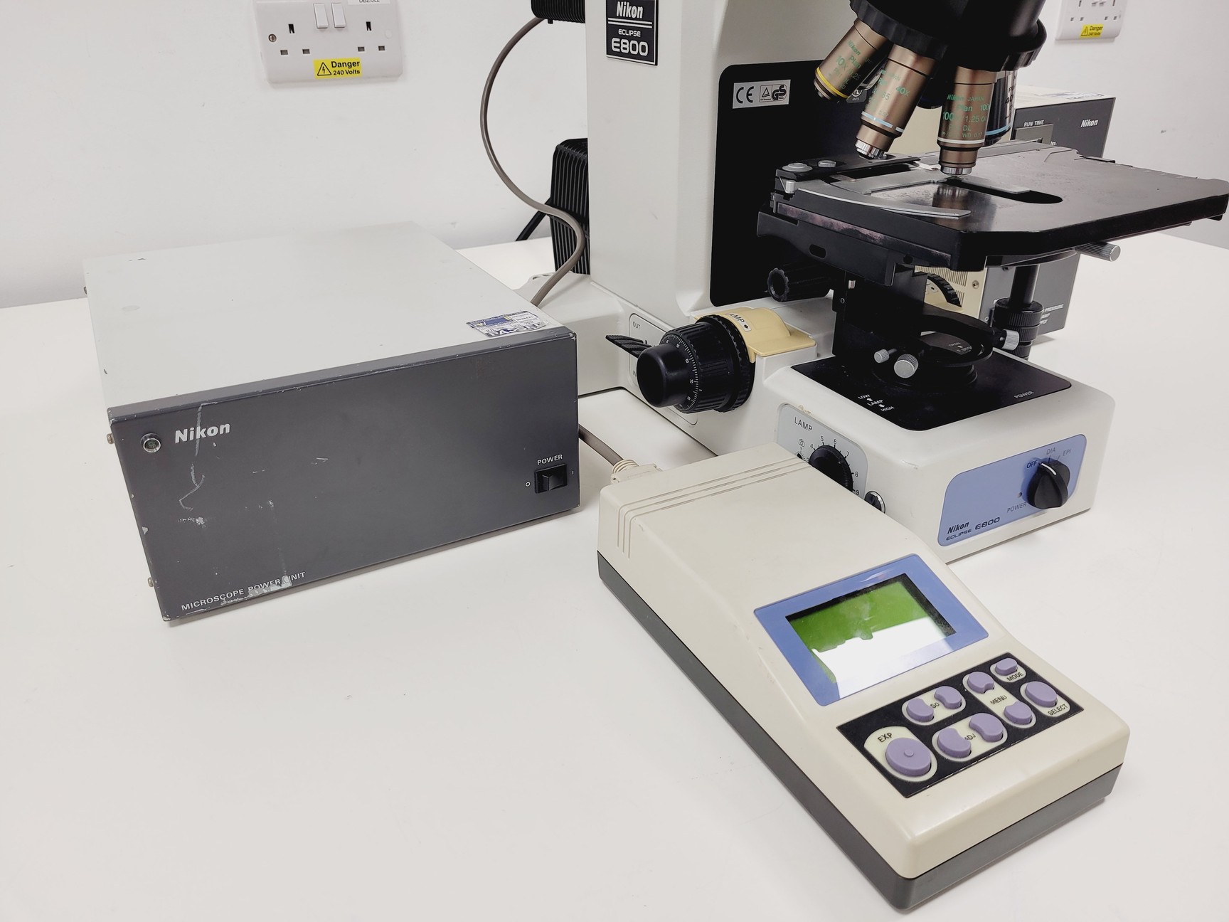 Image of Nikon Eclipse E800 Microscope System w/ Plan Apo 40/60/100, V-PS100E Lab