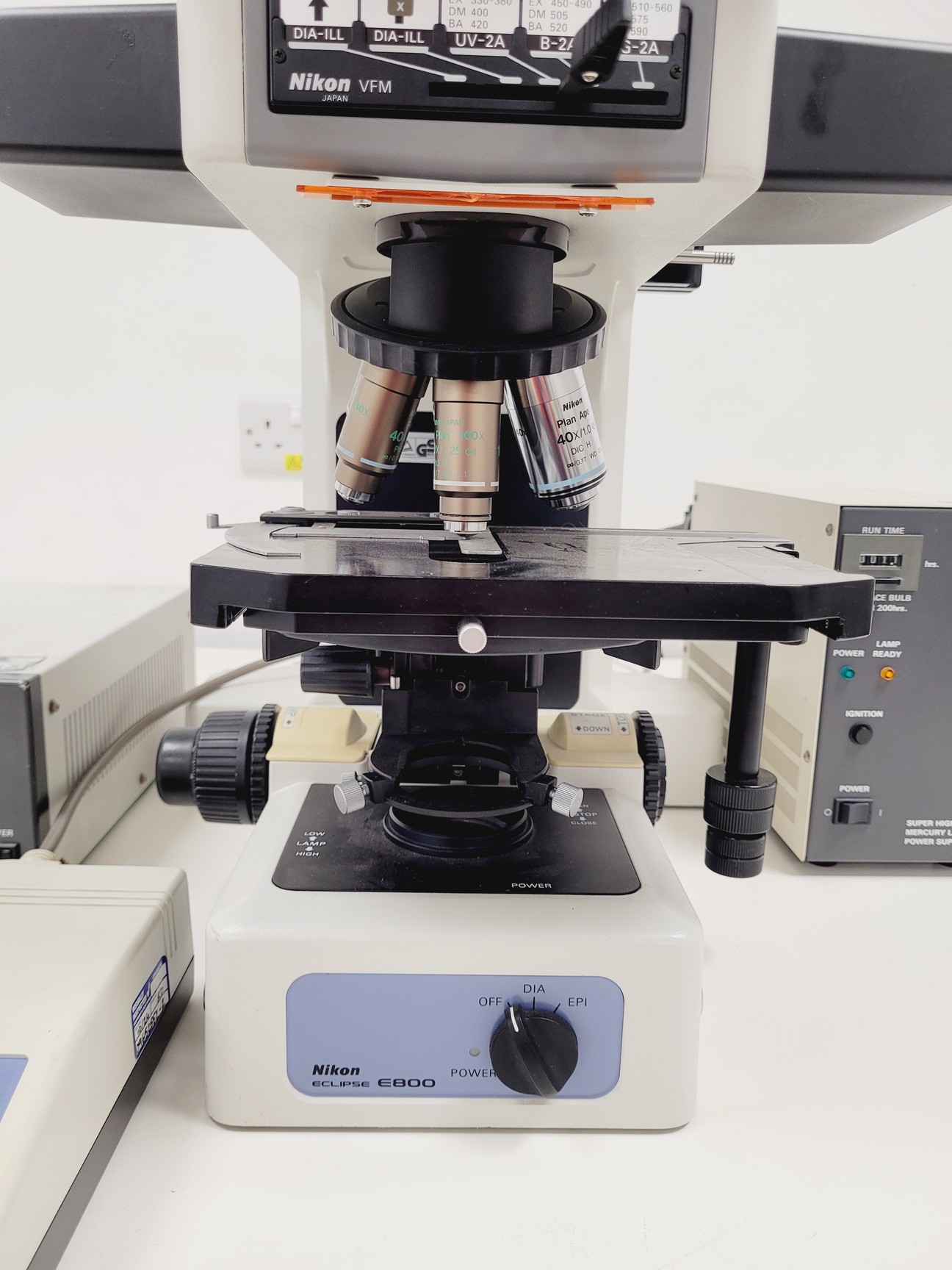 Image of Nikon Eclipse E800 Microscope System w/ Plan Apo 40/60/100, V-PS100E Lab