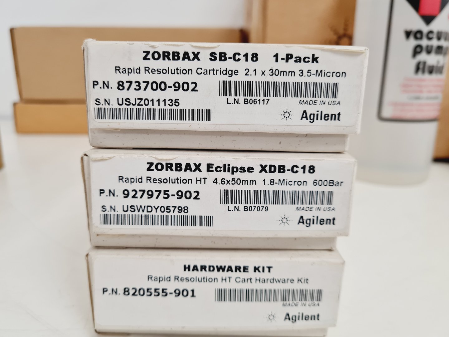 Image of Lot Of Agilent Technologies HPLC Equipment Consumables & Accessories Lab