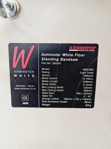 Thumbnail image of Axminster White Bandsaw Model AWESBS