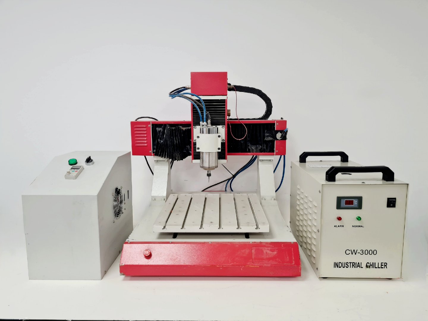 Image of Jinan King Rabbit CNC Machine System With PSU And Chiller Faulty