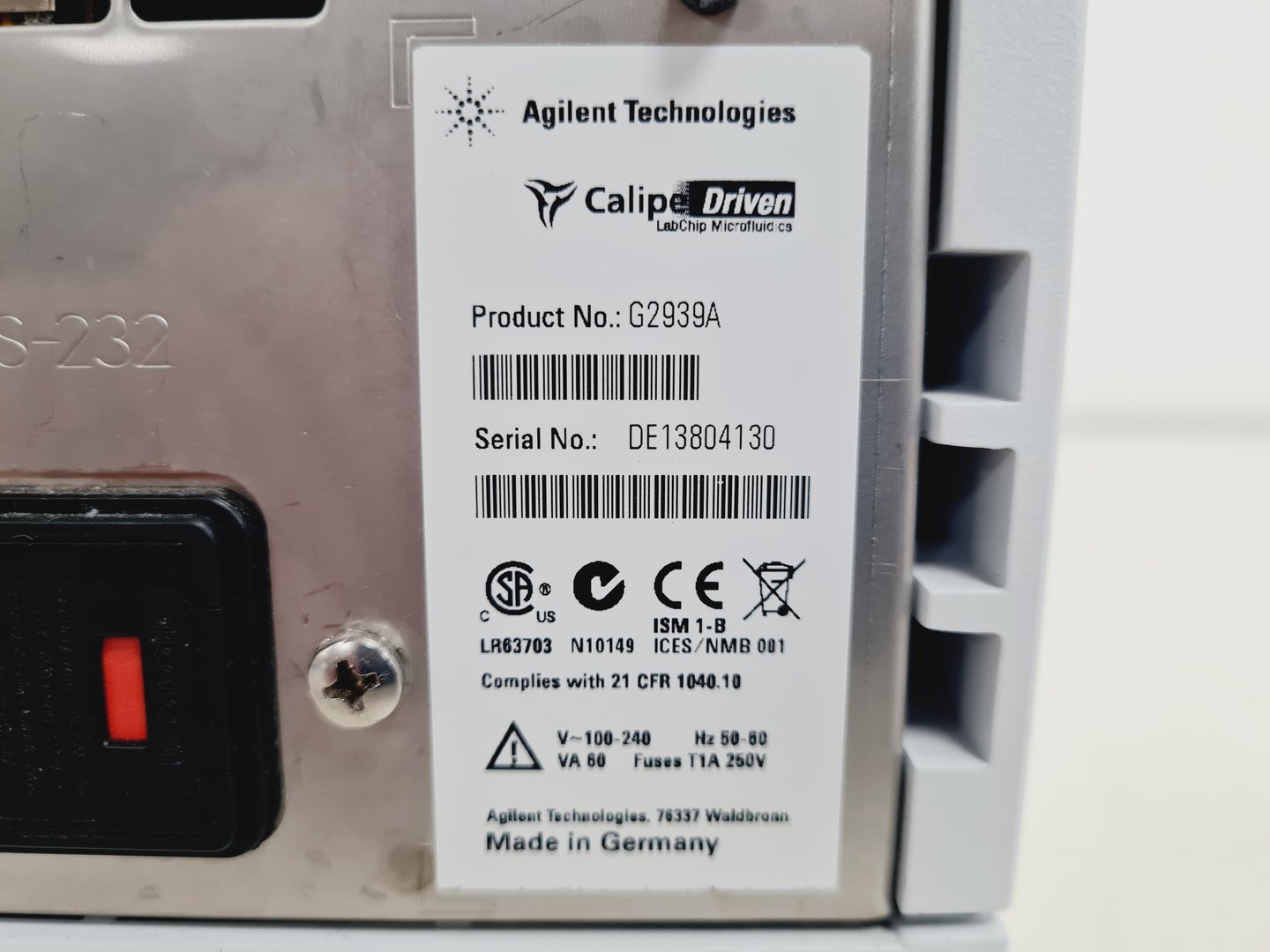 Image of Agilent 2100 Bioanalyzer System with Software & Accessories lab