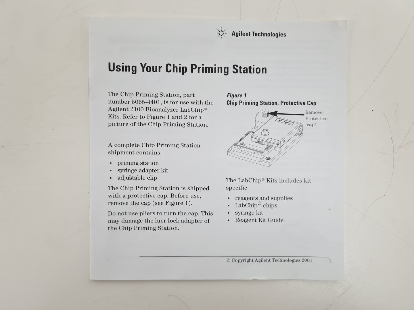 Image of Agilent 2100 Bioanalyzer System with Software & Accessories lab