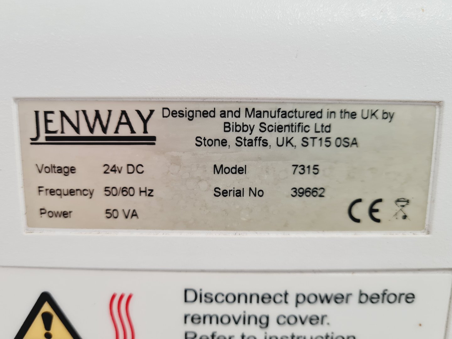 Image of Jenway 7315 Spectrophotometer Lab