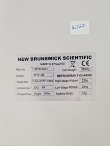 Thumbnail image of New Brunswick Scientific  Model U570-86 Ultra Low Temp -86ºc Freezer